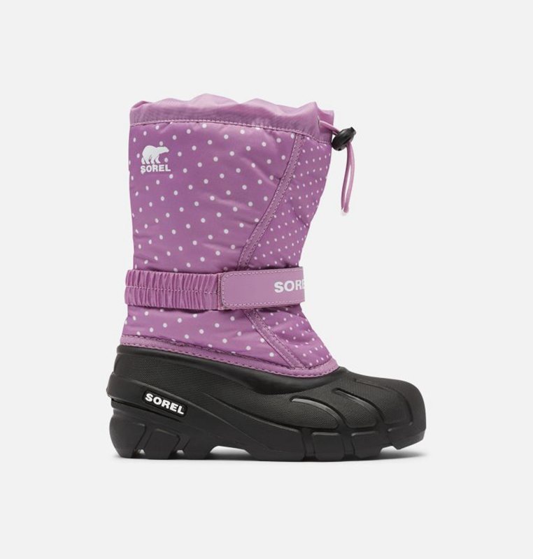 Sorel Barn Vinterkängor Lila/Svarta - Childrens Flurry™ Print - XTV-603218